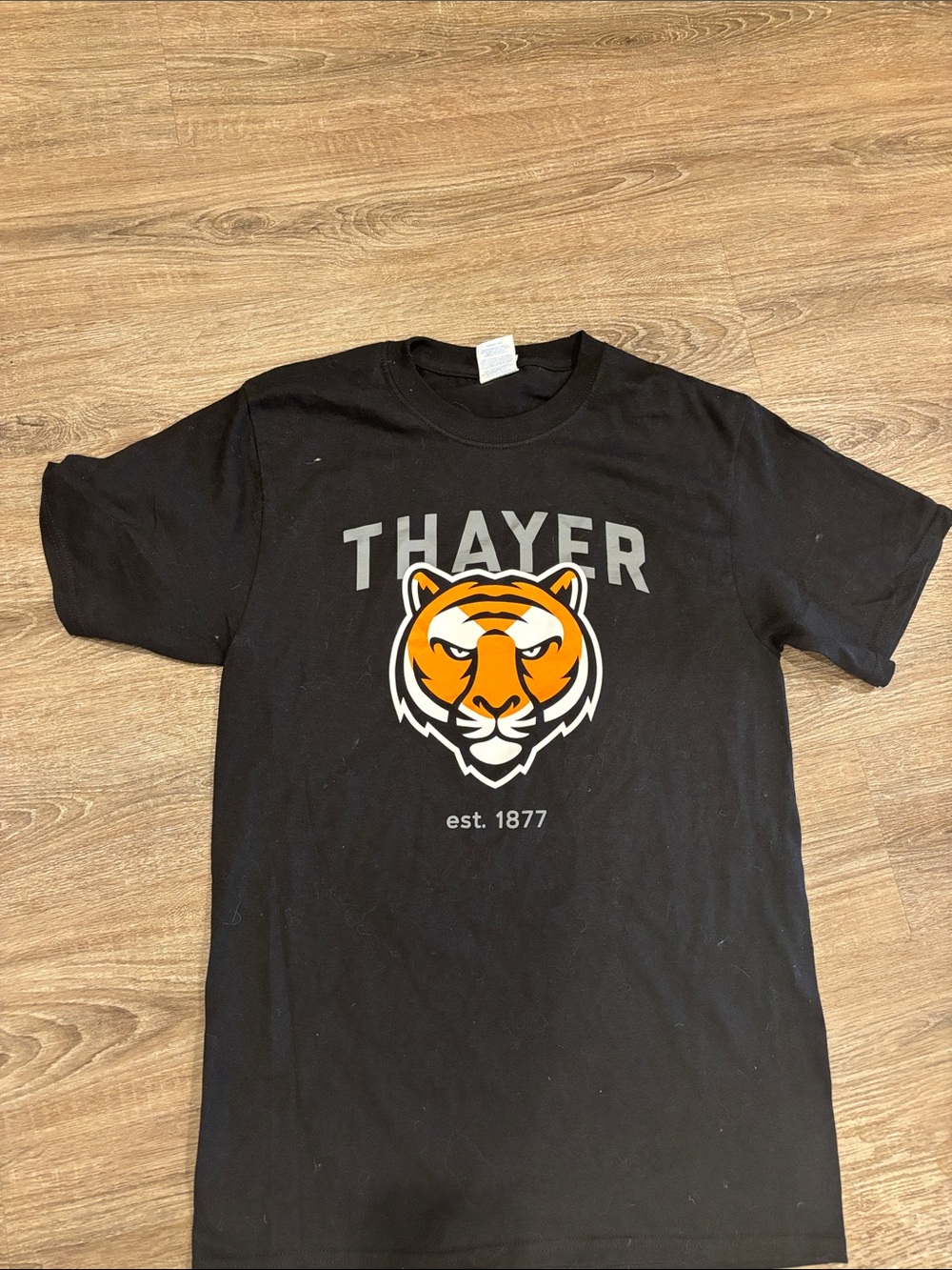 Thayer Tiger Graphic Tee - Black with Orange Accent